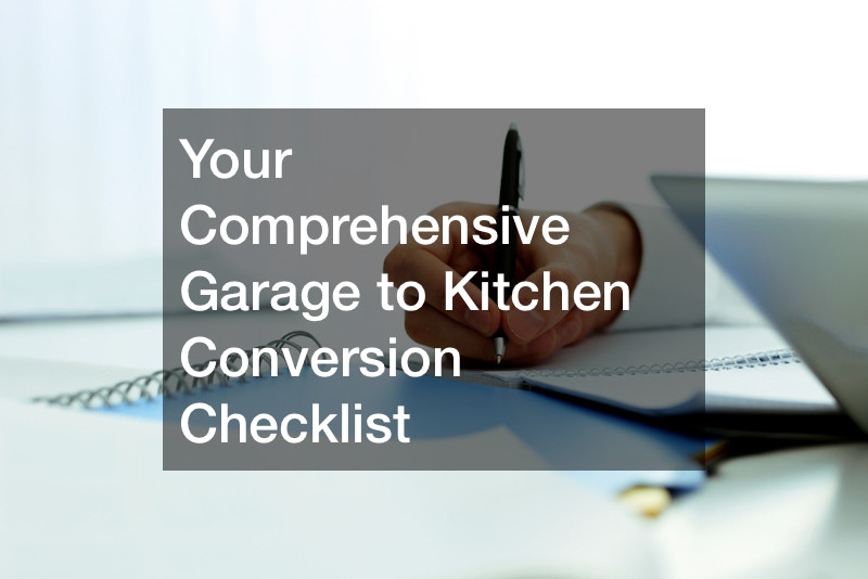 garage to kitchen conversion checklist